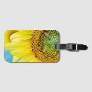 Etiqueta Para Maletas Girasol brillante