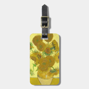 Etiqueta Para Maletas Girasoles de Van Gogh el el 1888