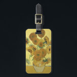 Etiqueta Para Maletas Girasoles de Vincent van Gogh el |, 1888<br><div class="desc">Número de colección de la imagen:  BAL970 girasoles,  1888 (aceite en lona). Gogh,  aceites de la furgoneta de Vincent 1853-90) (en lona. National Gallery,  Londres,  Reino Unido.  1888</div>