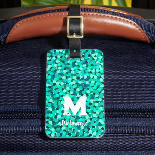 Etiqueta Para Maletas Girly Modern Fun Monogramado