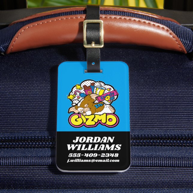 Etiqueta Para Maletas Gizmo | Soñando con los dulces (Anverso In situ 2)