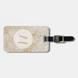 Etiqueta Para Maletas Glam Purpurina Monograma