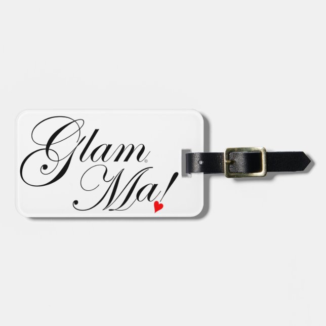 Etiqueta Para Maletas GlamMa (Frente Horizontal)