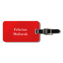 Glamour rojo personalizado de doble lado