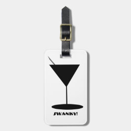 Etiqueta Para Maletas Glass Retro Martini