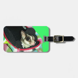 Etiqueta Para Maletas Glider azucarero usando un Gorra