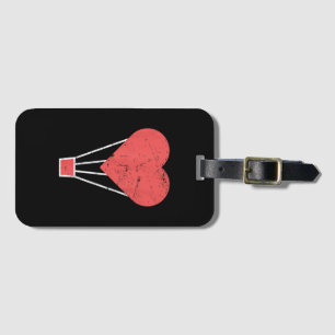 Etiqueta Para Maletas Globo de aire caliente Heart Cute