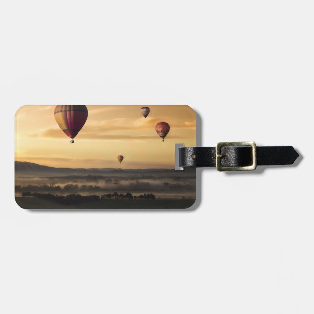 Etiqueta Para Maletas Globos de aire caliente (Frente Horizontal)