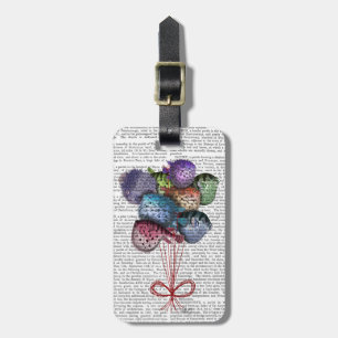 Etiqueta Para Maletas Globos de peces Puffer