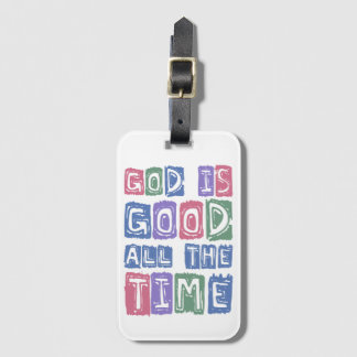 Etiqueta Para Maletas God is good All the time Retro faith