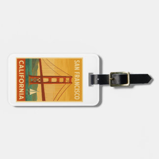 Etiqueta Para Maletas Golden Gate Bridge Retro – San Francisco