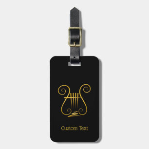 Etiqueta Para Maletas Golden Lyre