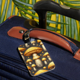 Etiqueta Para Maletas Golden Mushrooms