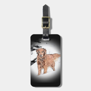 Etiqueta Para Maletas Golden Retriever
