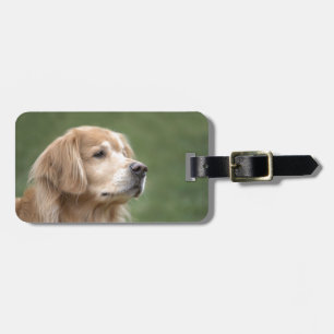 Etiqueta Para Maletas Golden retriever en primer