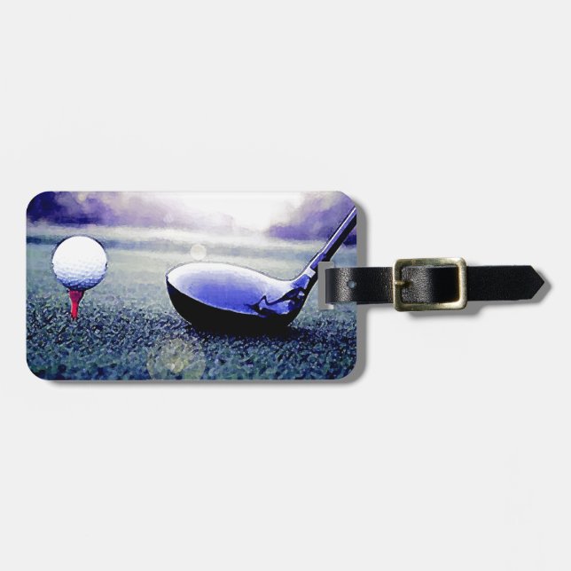 Etiqueta Para Maletas Golf (Frente Horizontal)
