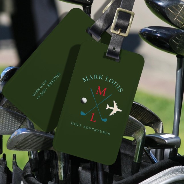 Etiqueta Para Maletas Golf Adventures Golfer Travel Baggage (Subido por el creador)