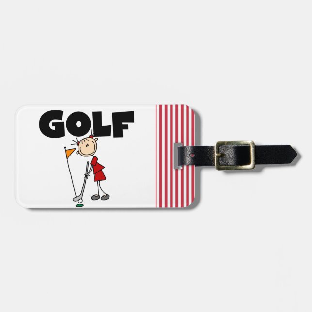 Etiqueta Para Maletas GOLF de los chicas (Frente Horizontal)