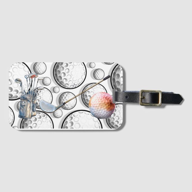 Etiqueta Para Maletas Golf deportivo (Anverso horizontal)