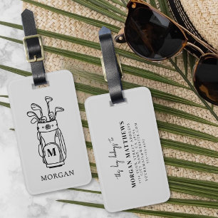Etiqueta Para Maletas Golf Monogram