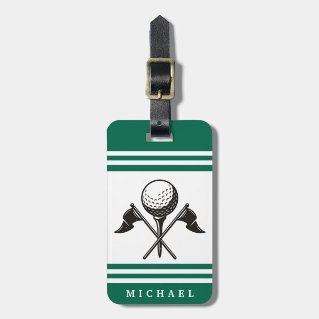 Etiqueta Para Maletas Golf Personalizado  (Frente Vertical)