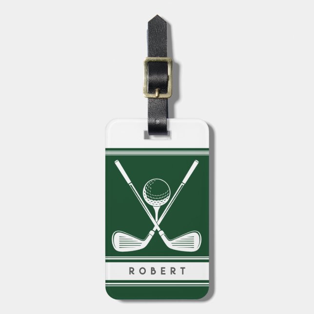 Etiqueta Para Maletas Golf Personalizado (Frente Vertical)