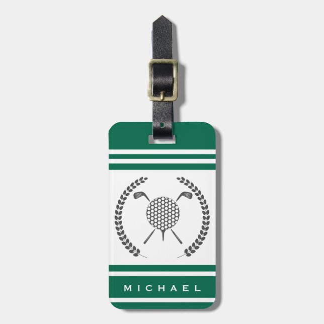 Etiqueta Para Maletas Golf Personalizado  (Frente Vertical)