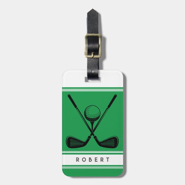 Etiqueta Para Maletas Golf Personalizado  (Frente Vertical)