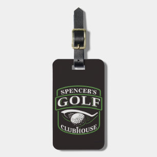 Etiqueta Para Maletas Golfer ADNOMBRE Pro Golf Player Club Clubhouse