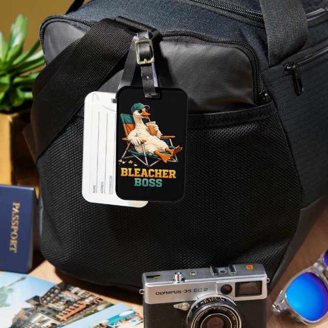 Etiqueta Para Maletas Goose Bleacher Boss (Anverso & Reverso)