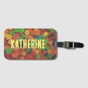 Etiqueta Para Maletas Gotas personalizadas Candy Quirky