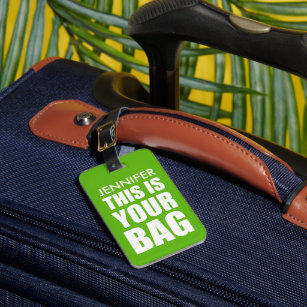 Etiqueta Para Maletas Graciosa atención personalizada de bolso Viaje Ver