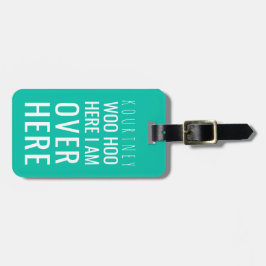 Etiqueta Para Maletas Graciosa atención personalizada de la bolsa | Humo