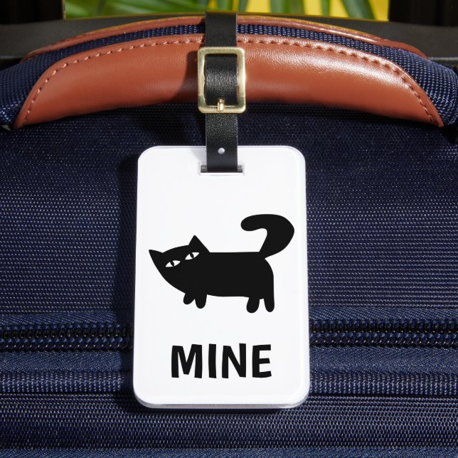 Etiqueta Para Maletas Gracioso Cat Lover (Anverso In situ 2)