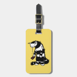 Etiqueta Para Maletas Gracioso Chocolate Cat Lover - Tinta Dibujada Gato