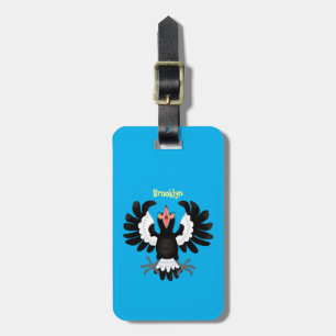 Etiqueta Para Maletas Gracioso ilustracion de personalizado magpie austr