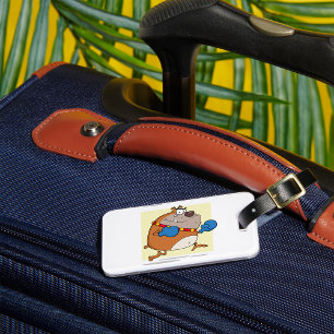 Etiqueta Para Maletas Gracioso Personalizado Bulldog Boxer Perro