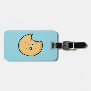 Etiqueta Para Maletas Gracioso Personalizado de cookies con Bite