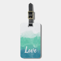Gradiente de amor Ombre Turquesa Azul y Neo Mint