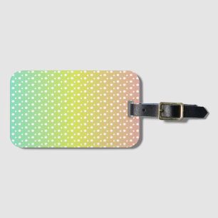 Etiqueta Para Maletas Gradiente de burbuja de arcoiris colorido