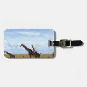 Etiqueta Para Maletas Grafas de Safari Africano