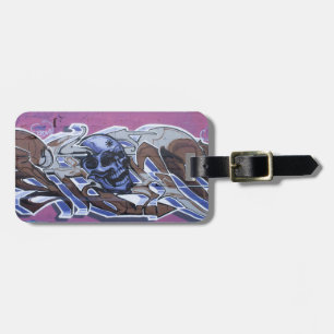 Etiqueta Para Maletas Graffiti de Blue Bonehead