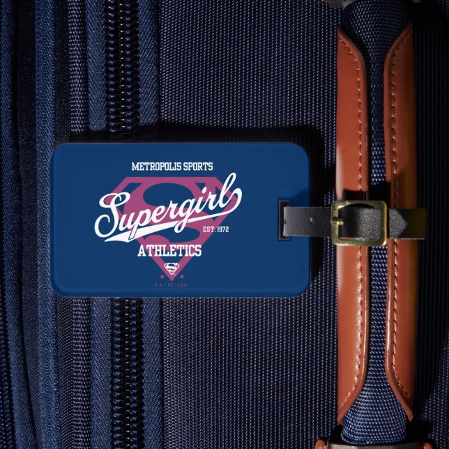 Etiqueta Para Maletas Gráfico de superchica Metropolis Sports Athletics (Anverso In situ 4)