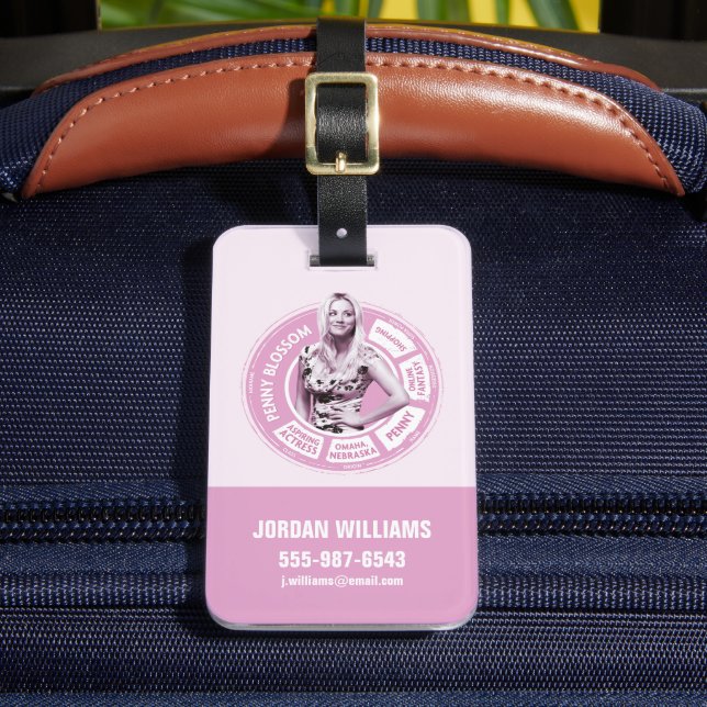 Etiqueta Para Maletas Gráfico informativo Penny Blossom (Anverso In situ 2)