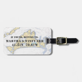 Etiqueta Para Maletas Gráfico náutico vintage Martha's Vineyard