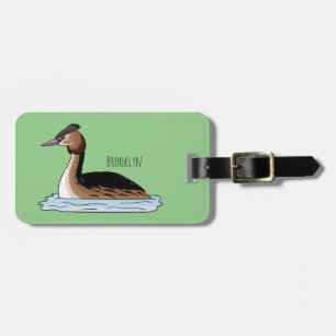 Etiqueta Para Maletas Gran ilustracion de personalizado de aves grises c