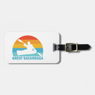 Etiqueta Para Maletas Gran Lago Sacandaga New York Kayak