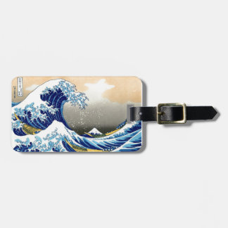 Etiqueta Para Maletas Gran onda del ~ Hokusai de Kanagawa
