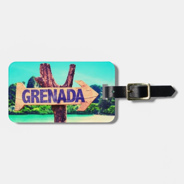 Etiqueta Para Maletas Granada (Frente Horizontal)