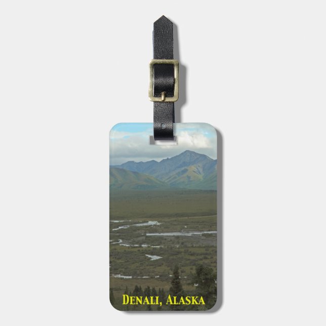 Etiqueta Para Maletas Grandes lugares - Denali Alaska Easy ID personaliz (Frente Vertical)